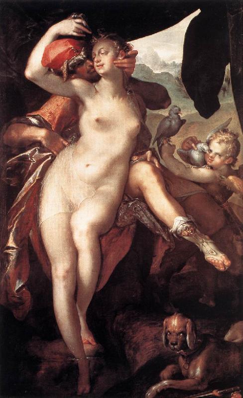 SPRANGER, Bartholomaeus Venus and Adonis f oil painting image
